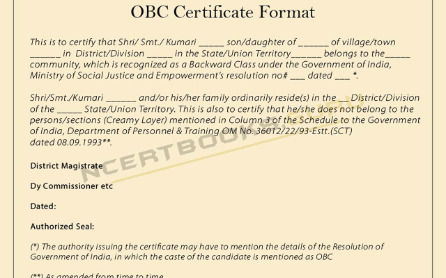 OBC Certificates